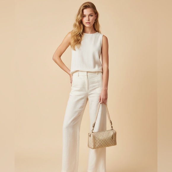 Gucci Beige Monogram Canvas Shoulder Bag - Picture 3 of 14